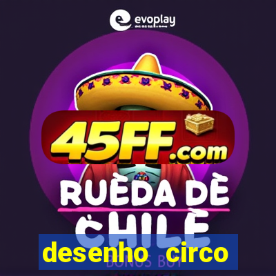 desenho circo digital para colorir